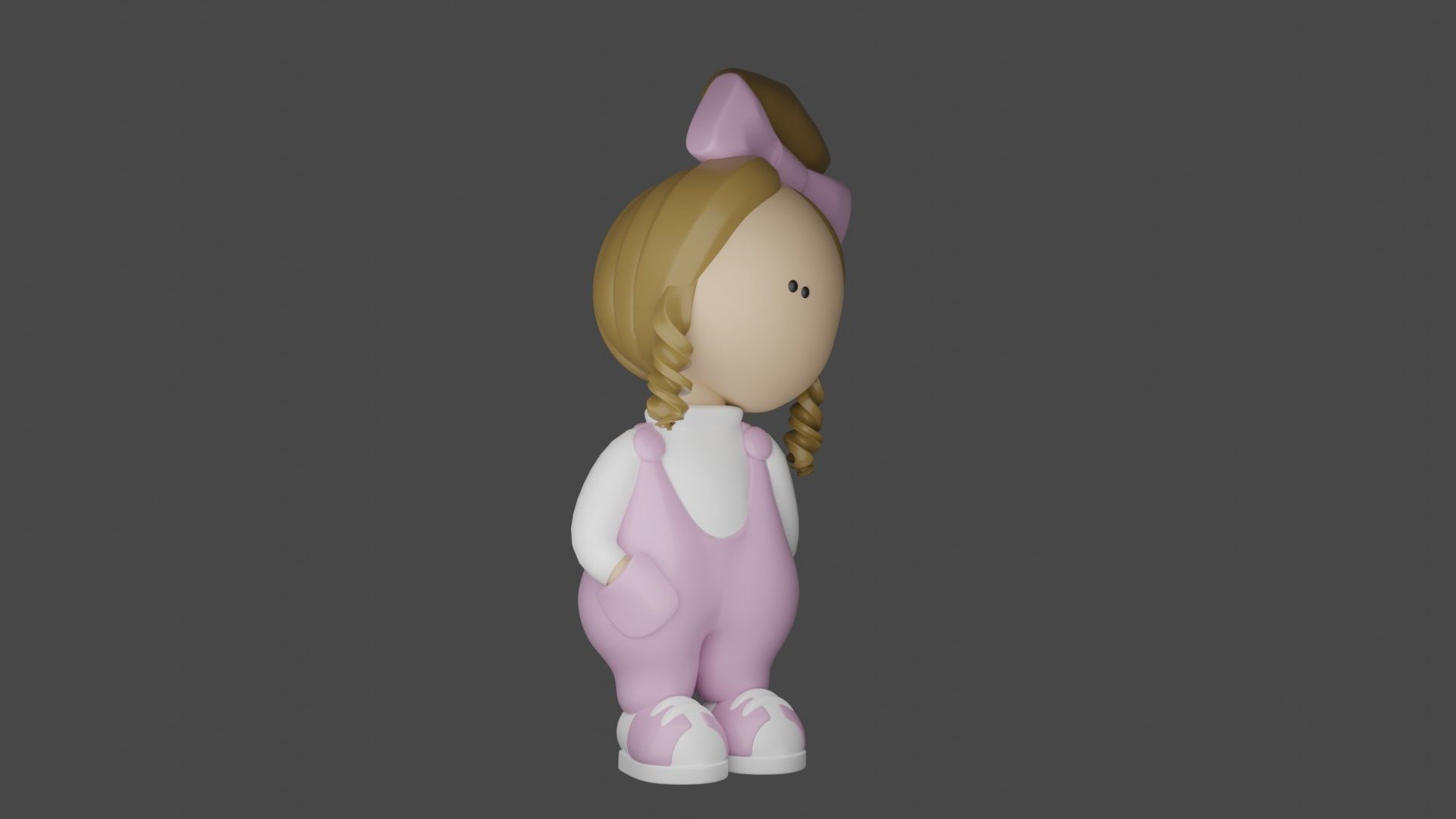 girl doll 3D print model_2