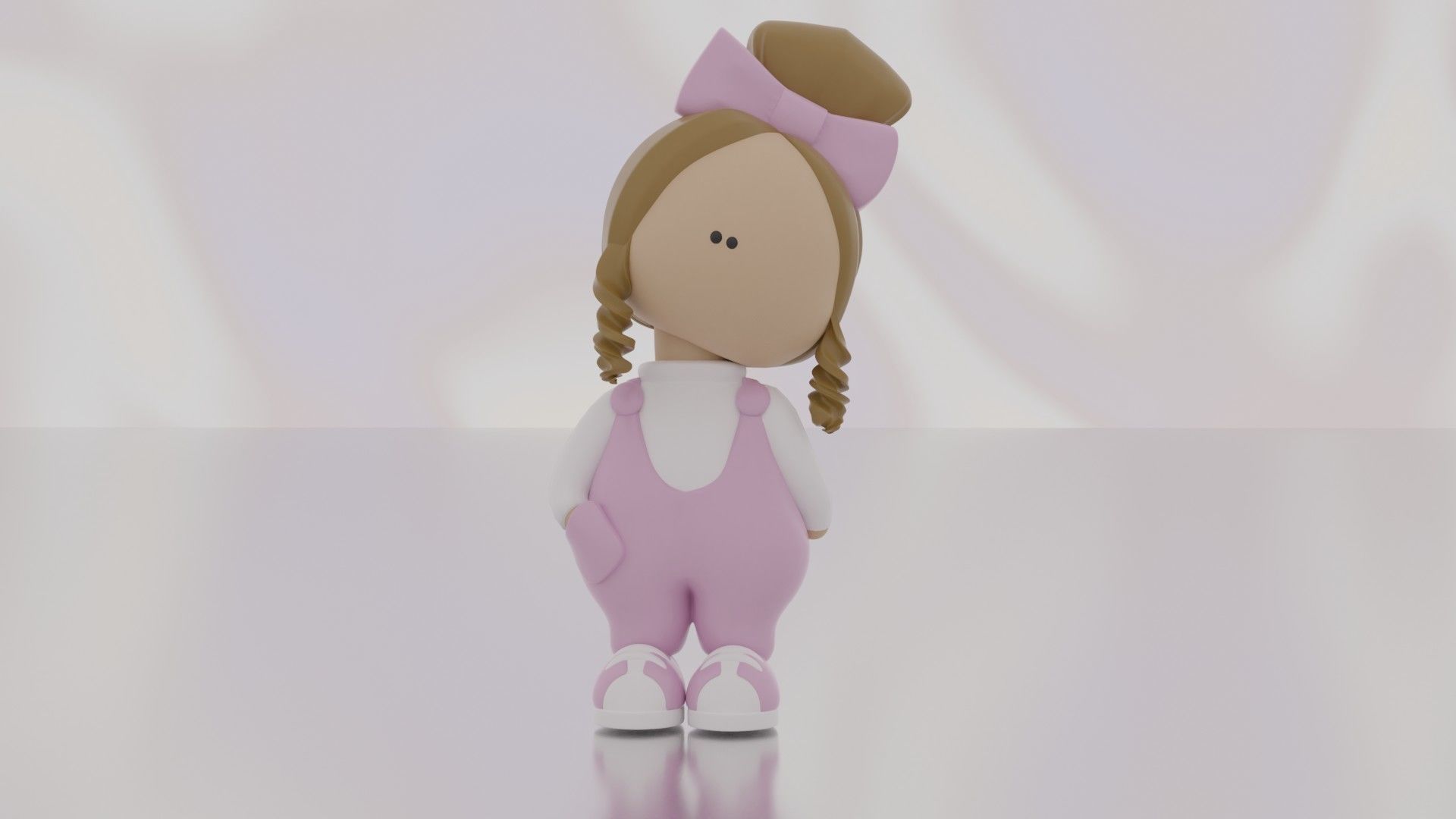 girl doll 3D print model_1