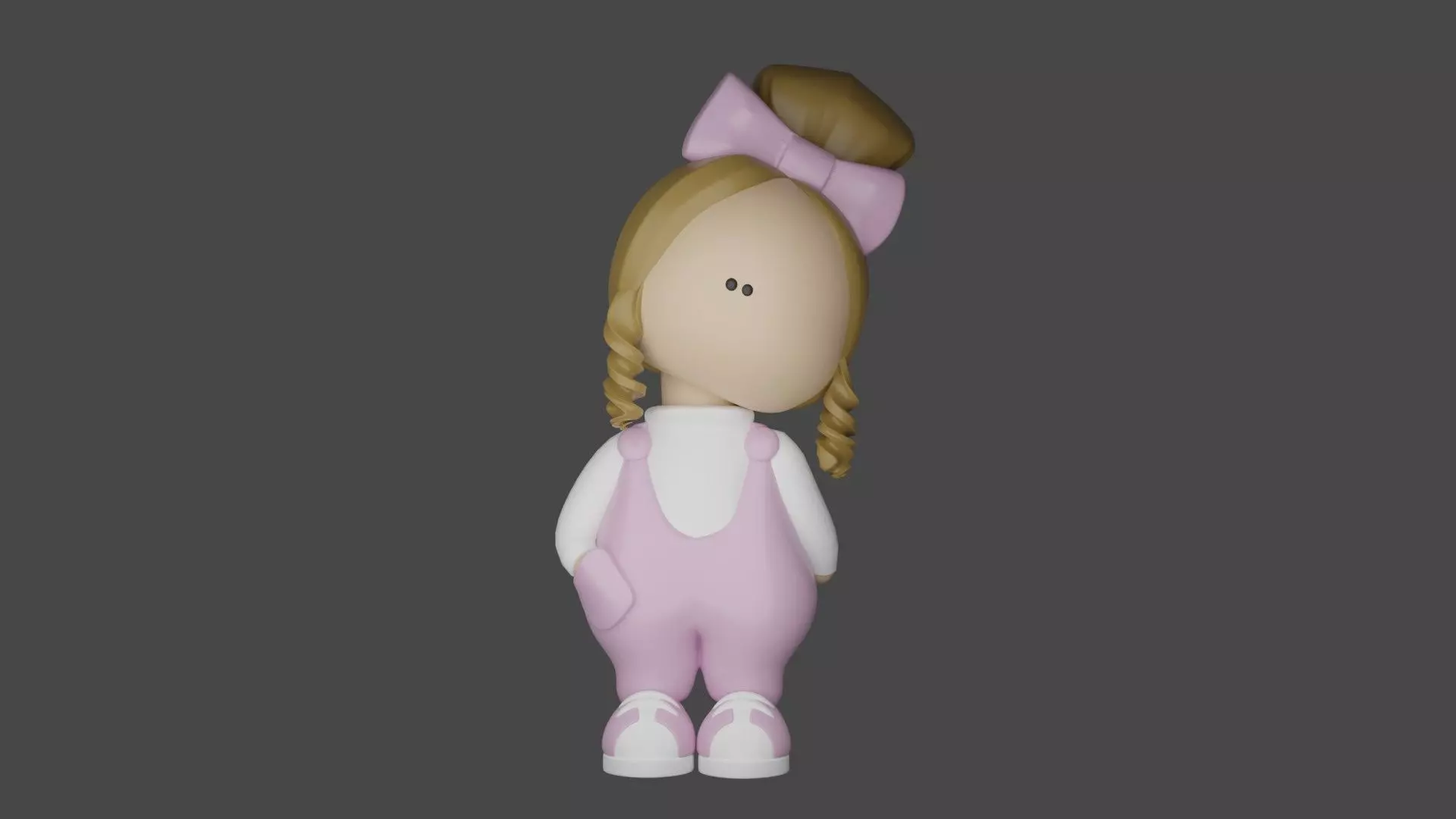 girl doll 3D print model_0