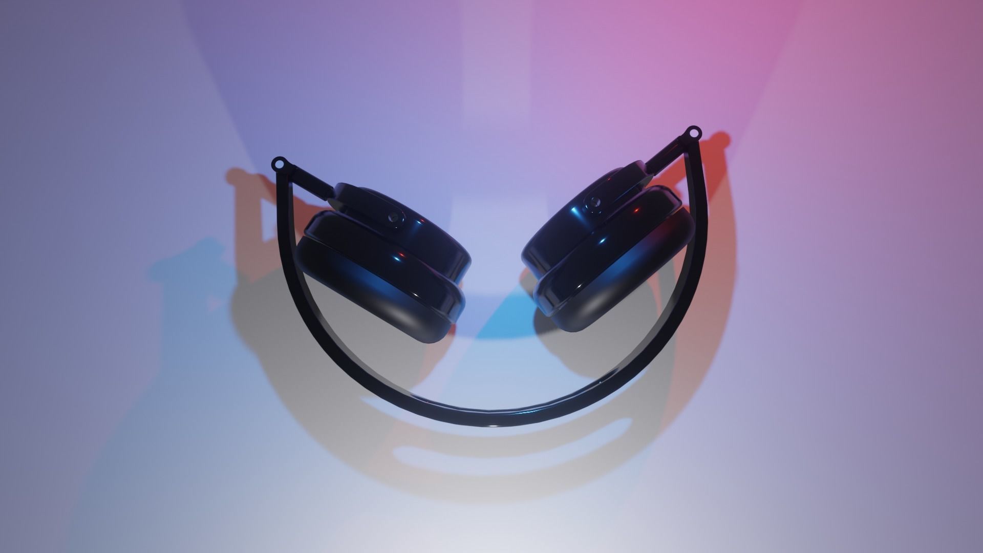 Headphone 3D Model pair of headphones 3D model_4