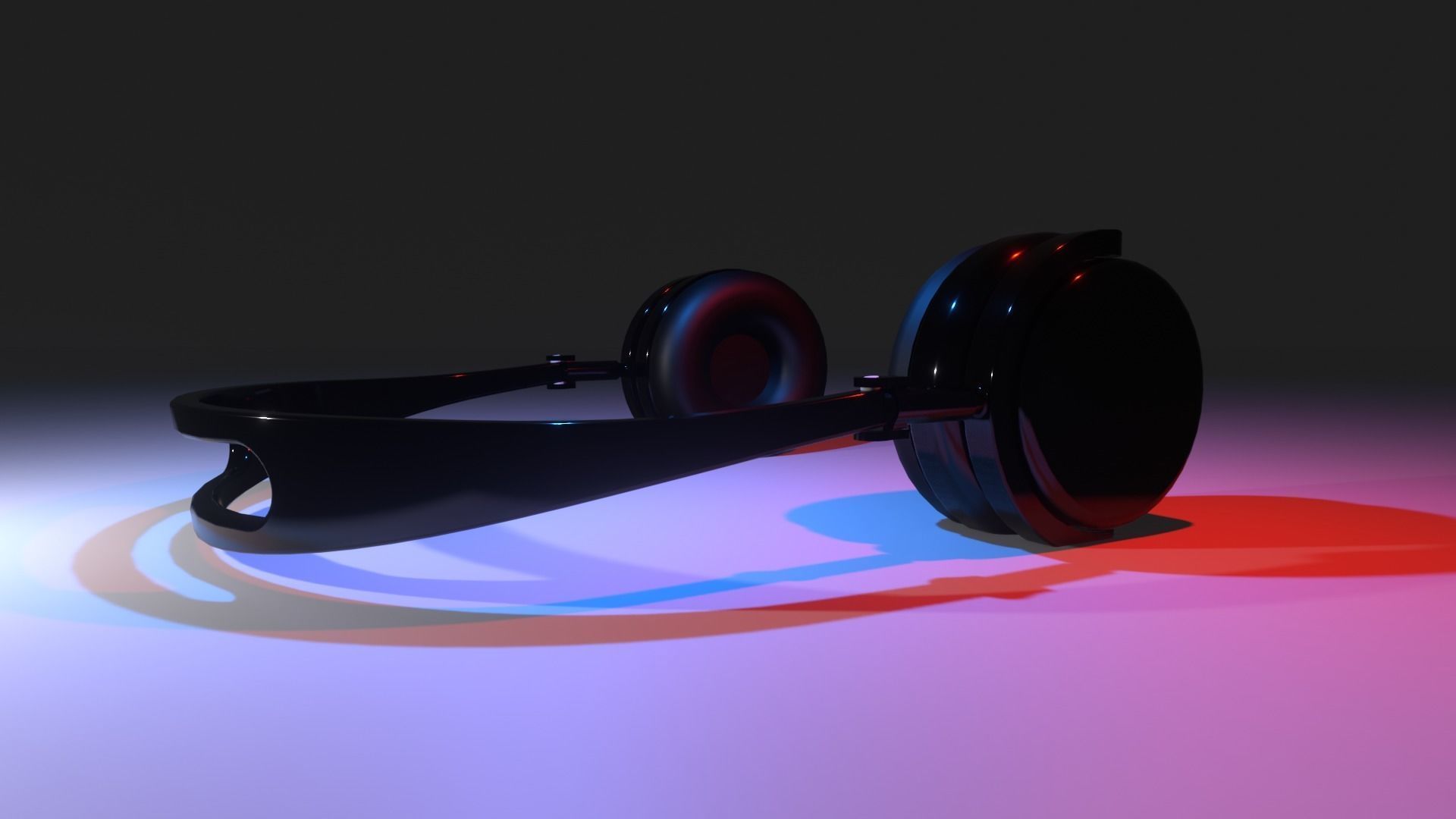 Headphone 3D Model pair of headphones 3D model_8