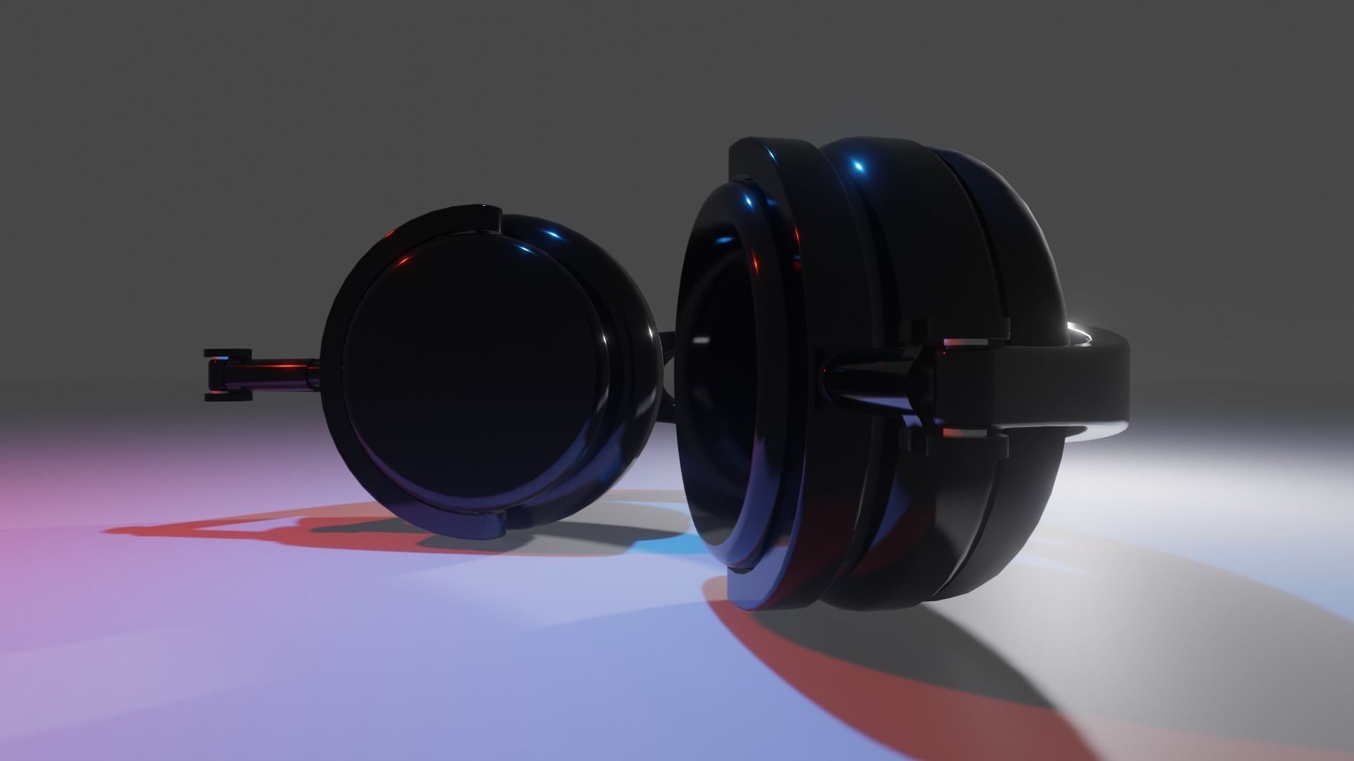Headphone 3D Model pair of headphones 3D model_6