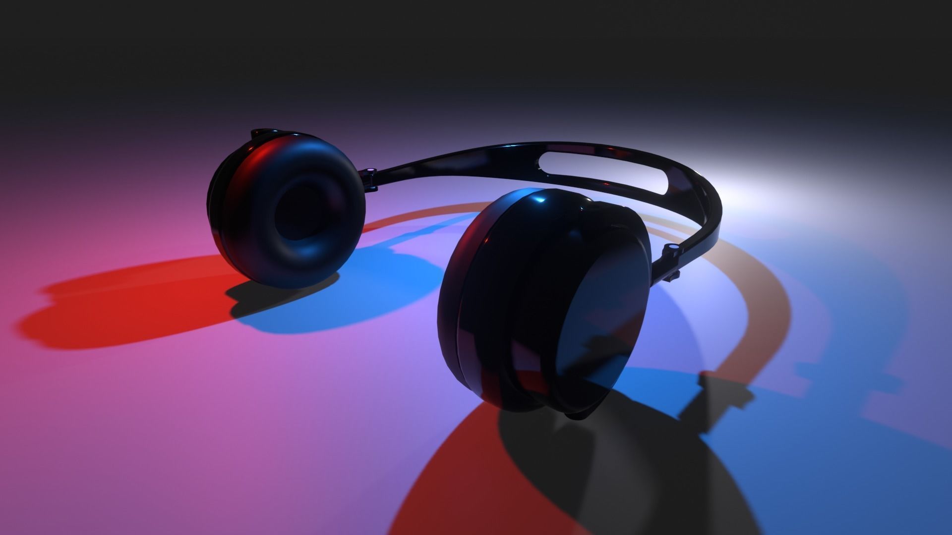 Headphone 3D Model pair of headphones 3D model_7