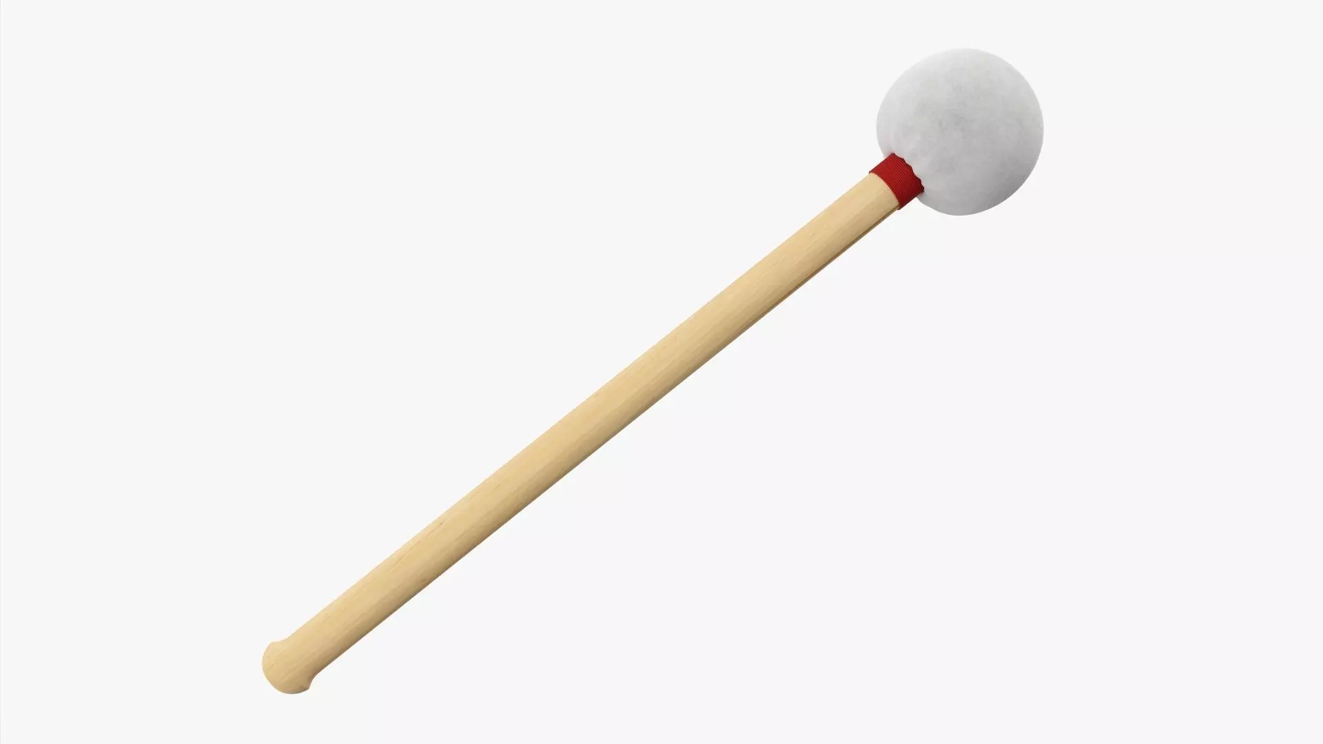 Bass drum mallet 3D model_0