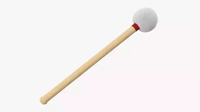 Bass drum mallet 3D model