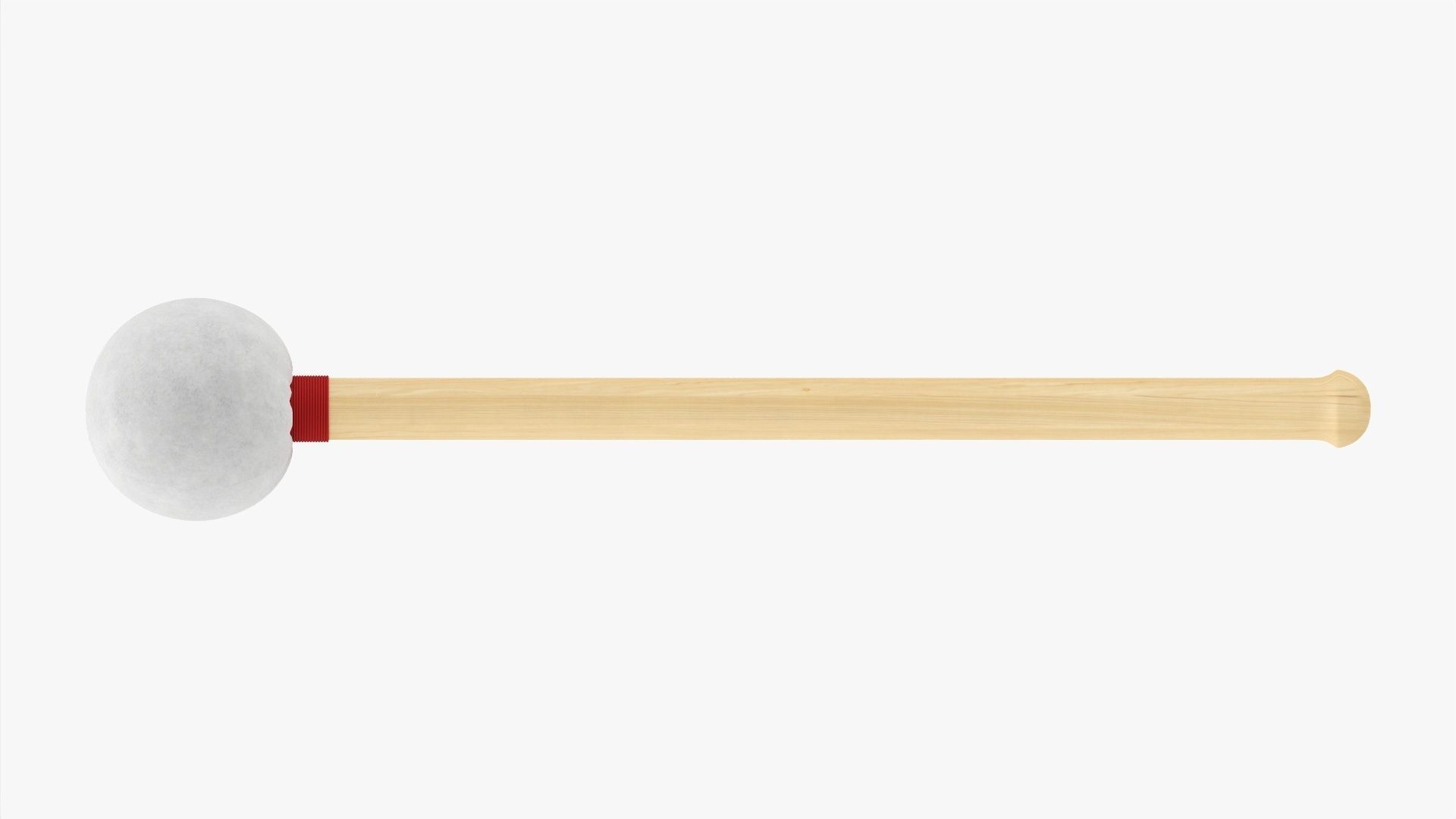 Bass drum mallet 3D model_3