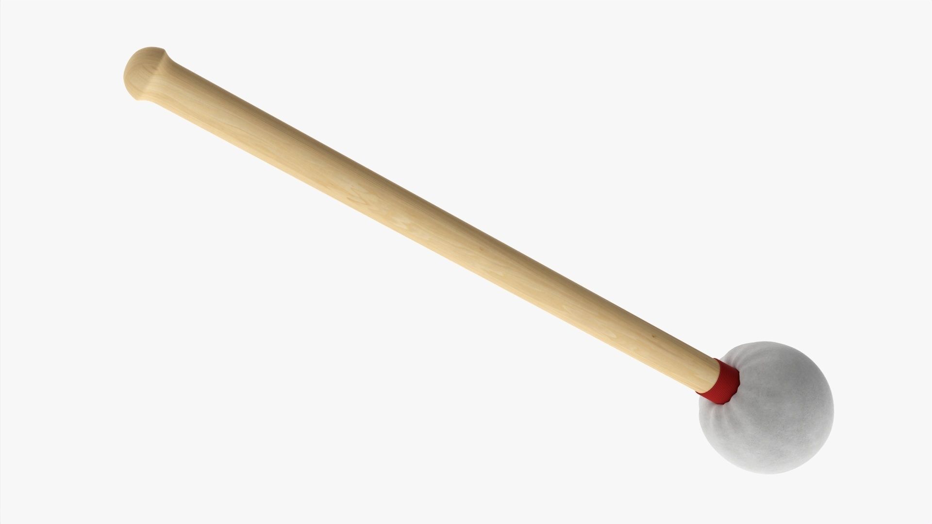 Bass drum mallet 3D model_2