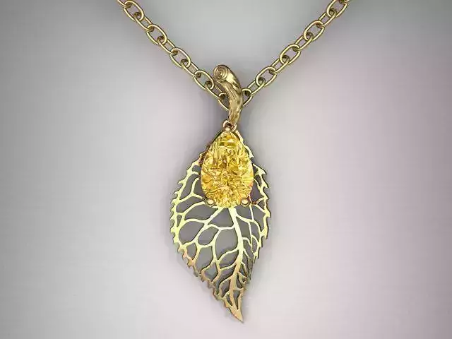 leaf pendant