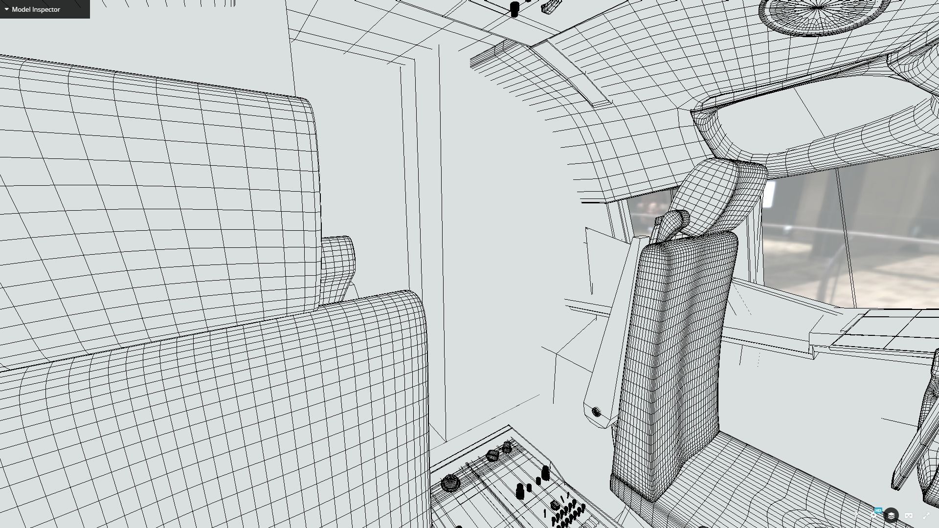 Boeing 737 Max Airplane Cockpit Low-poly 3D model_18