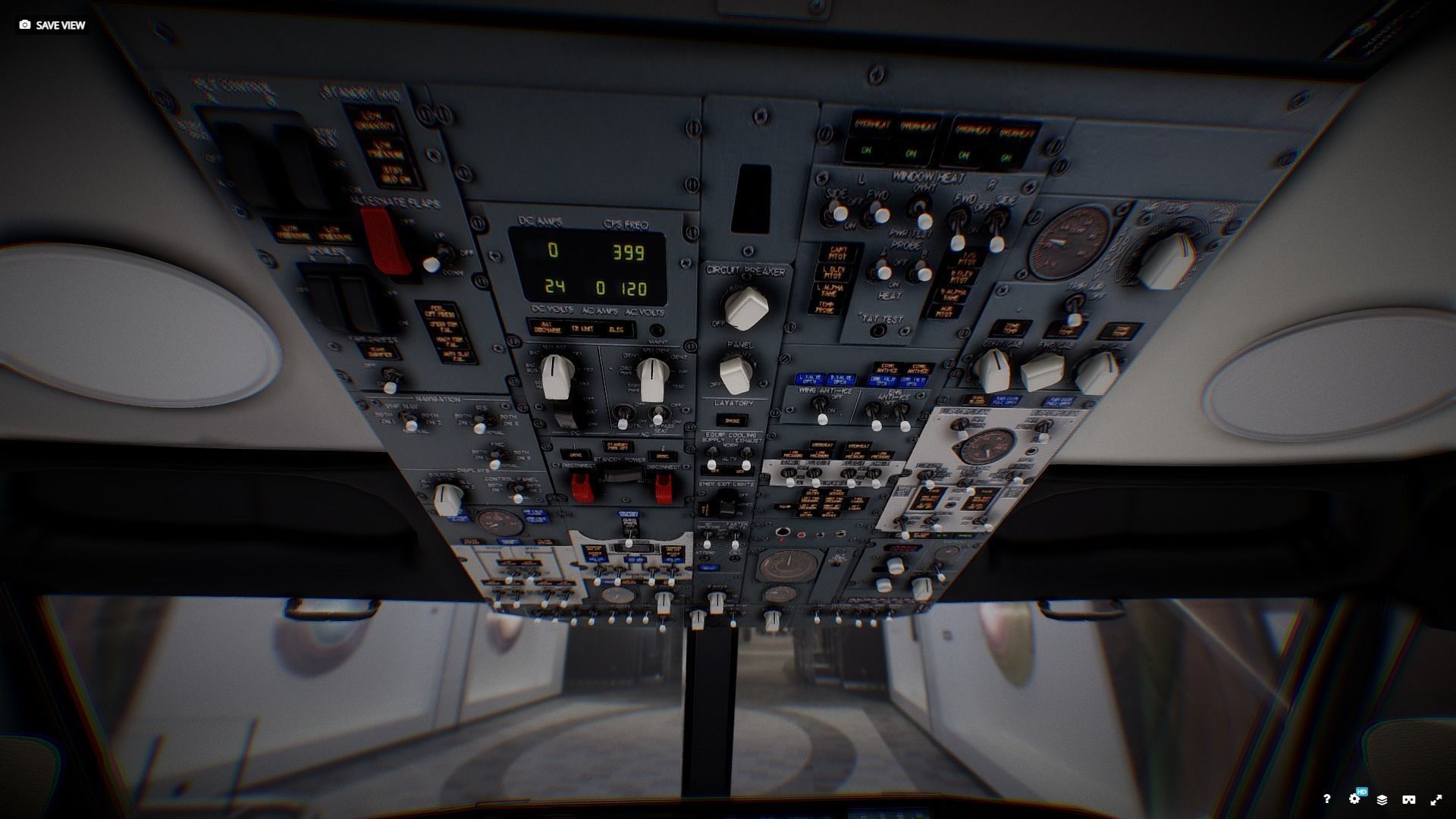 Boeing 737 Max Airplane Cockpit Low-poly 3D model_14