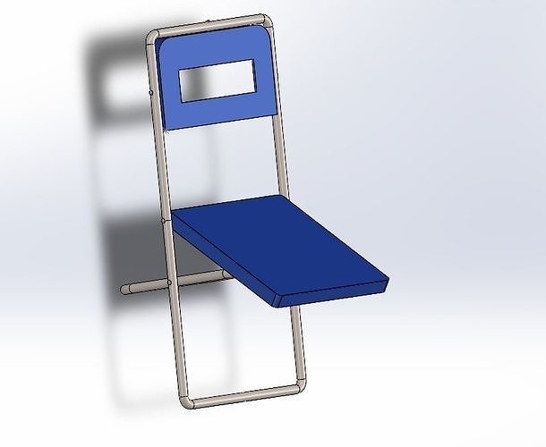 Folding chair 3D print model