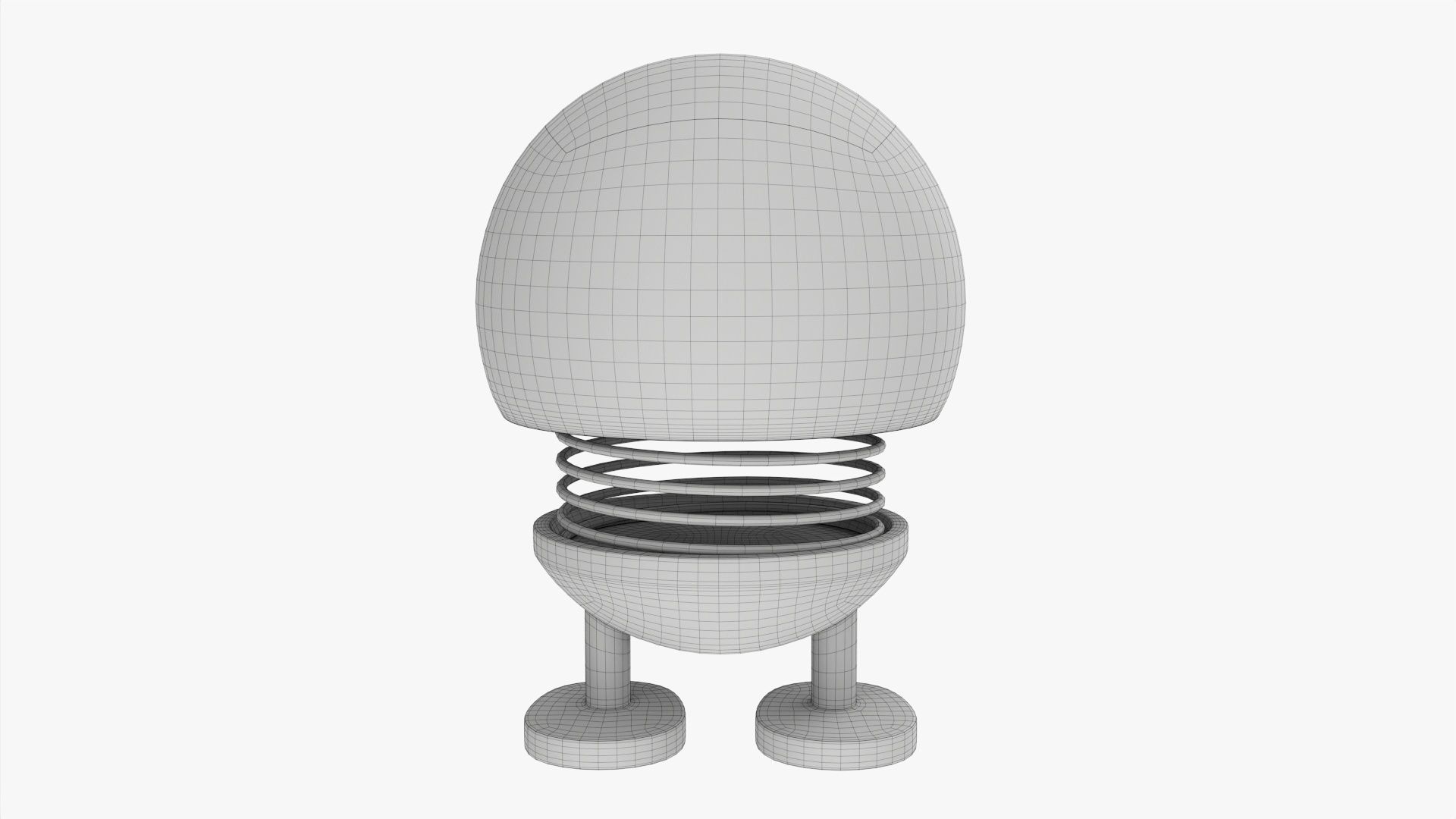 Car spring toy figure 01 happy smile 3D model_6