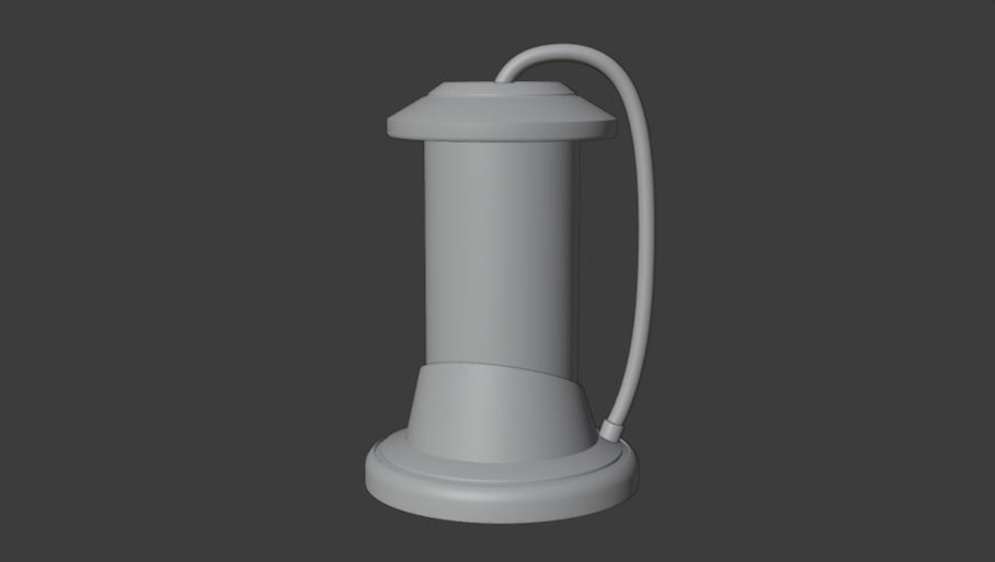 Modern Sci-fi Laboratory Machine 3D model_6