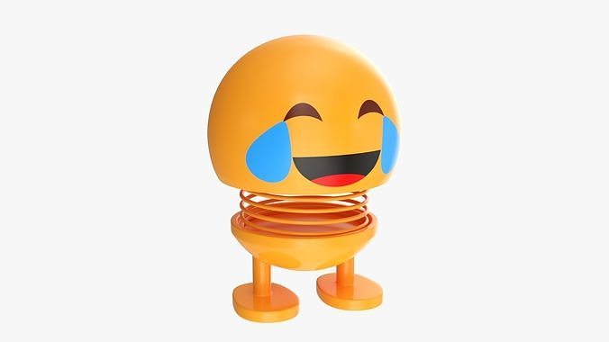 Car spring toy figure 02 lol happy smile 3D model 2