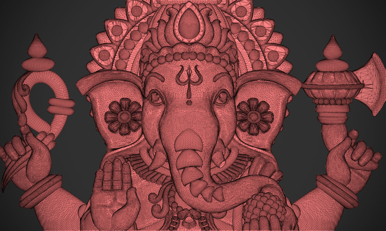 Ganesha idol 3D print model_12