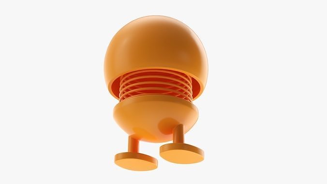 Car spring toy figure 03 smile happy 3D model 3