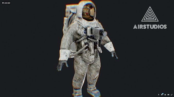Neil Armstrong Astronaut Space Suit 3D model