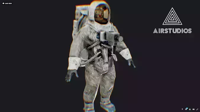 Neil Armstrong Astronaut Space Suit 3D model