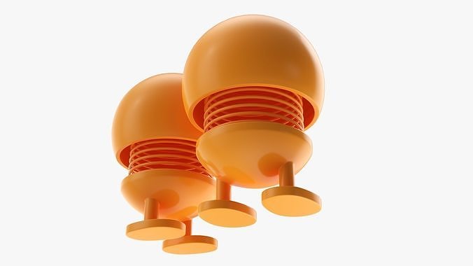 Car spring toy figure kiss 3D model 3