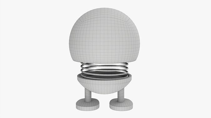 Car spring toy figure kiss 3D model 6