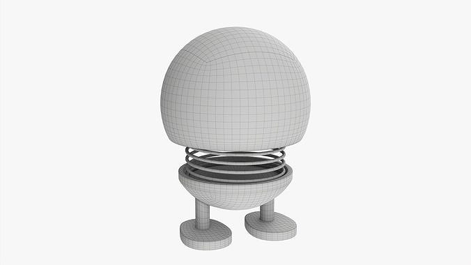 Car spring toy figure kiss 3D model 7