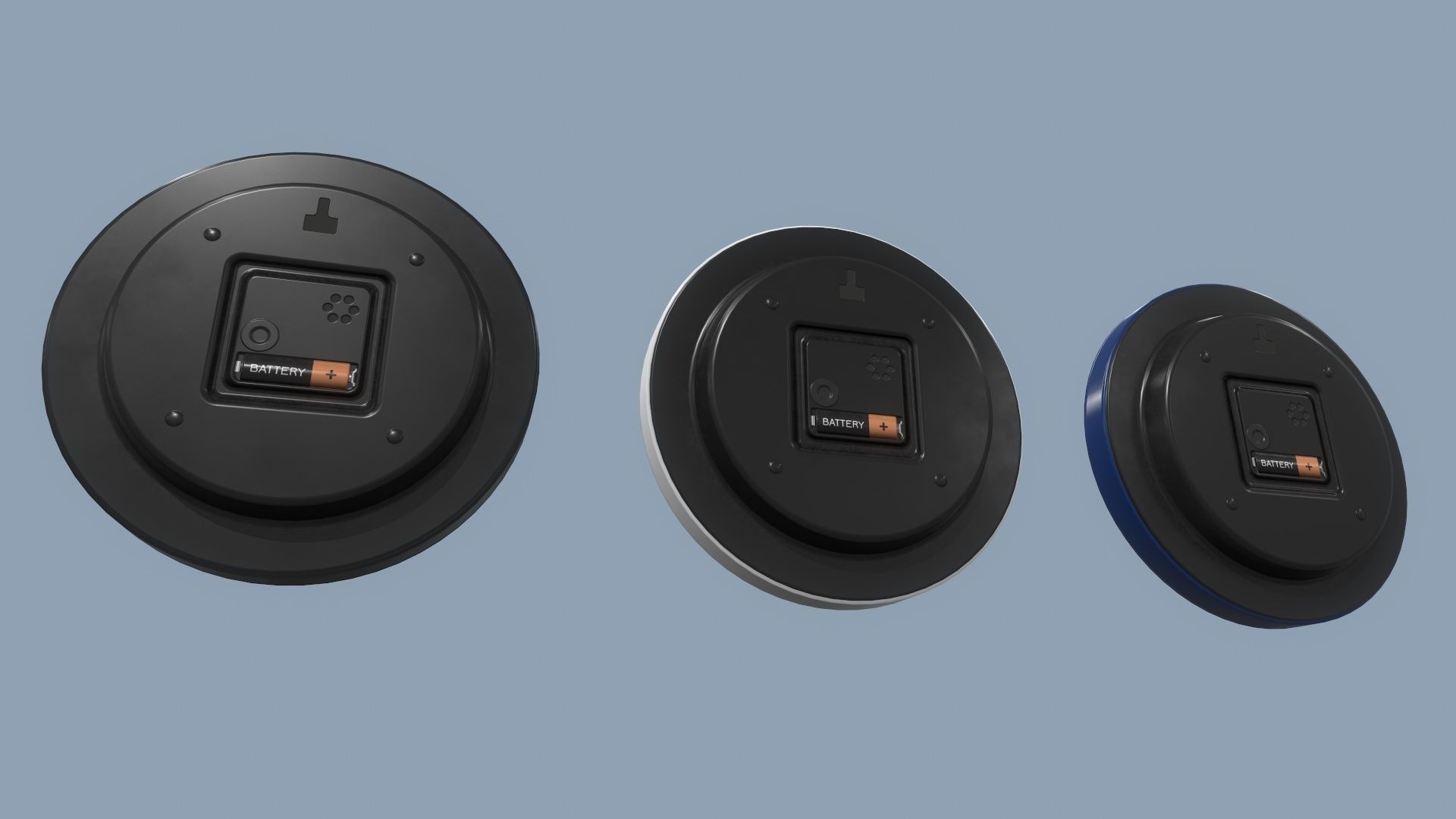 Wall Clock Low-poly 3D model_6