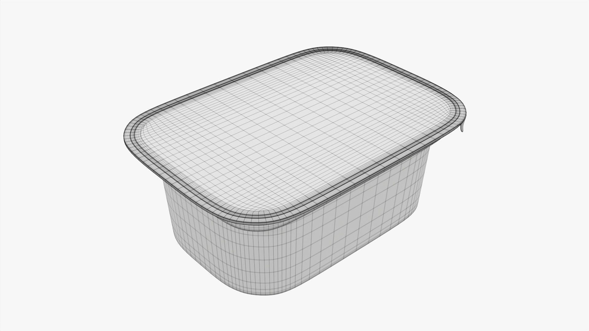 Butter cream cheese packaging mockup 3D model_9