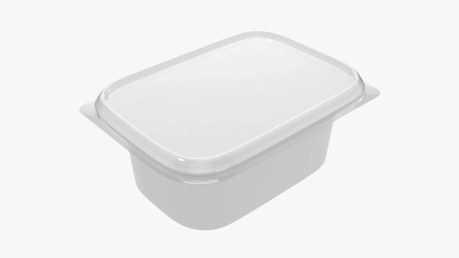 Butter cream cheese packaging mockup 3D model_0