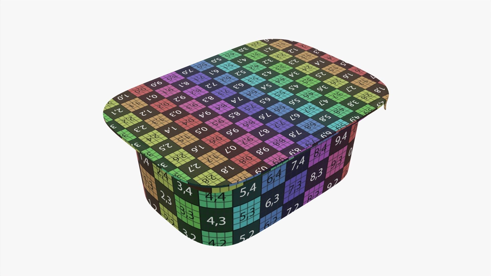 Butter cream cheese packaging mockup 3D model_10