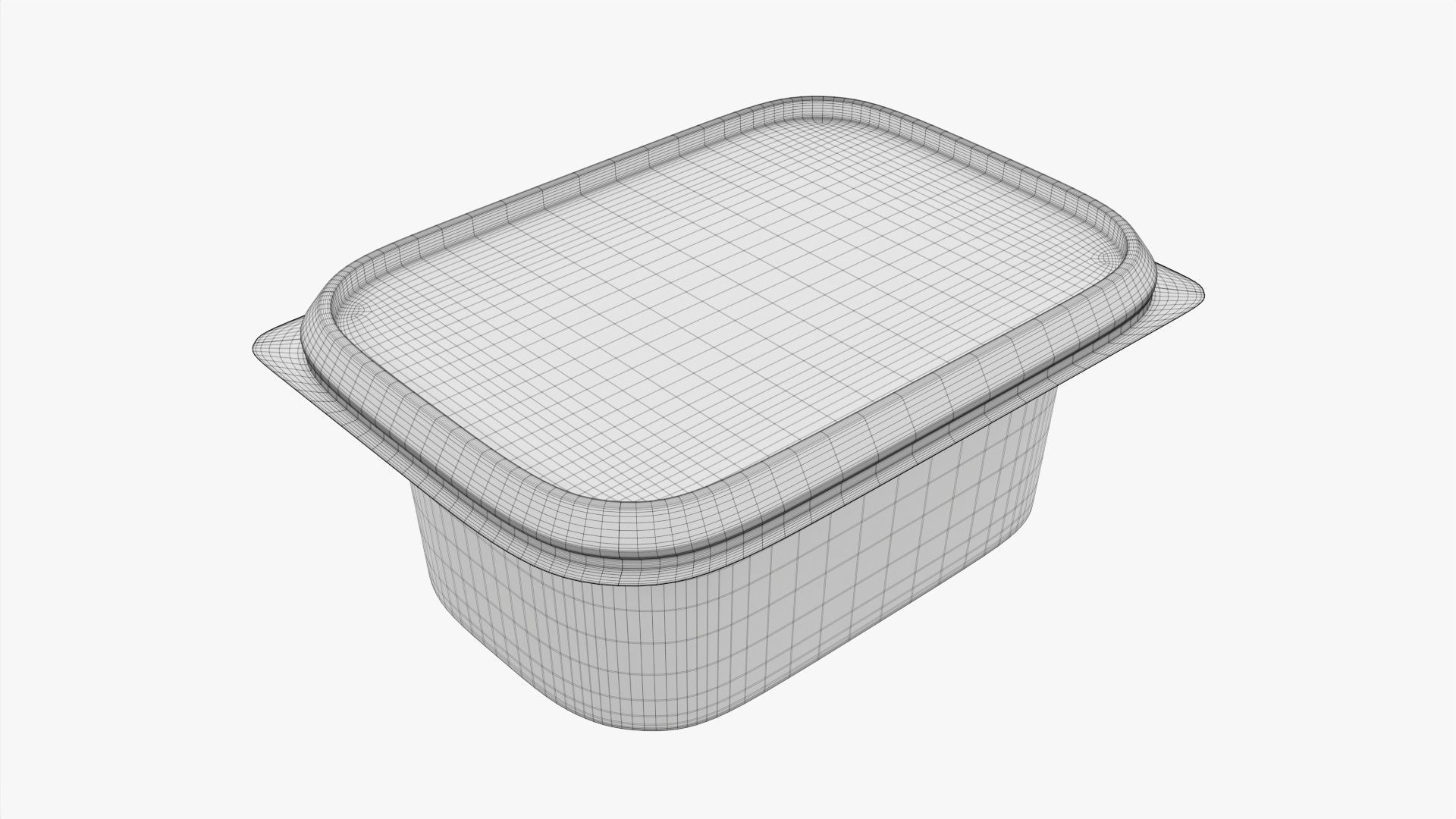 Butter cream cheese packaging mockup 3D model_8