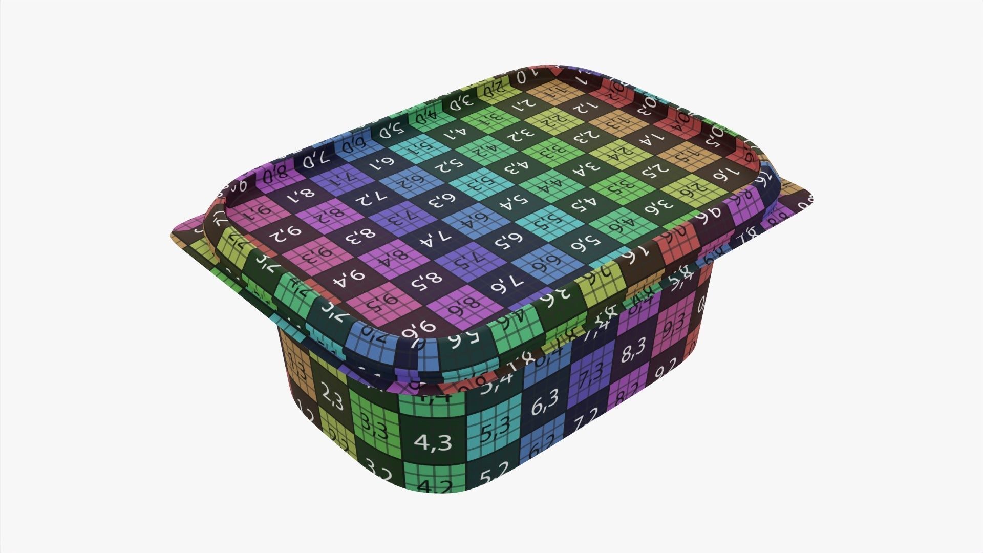 Butter cream cheese packaging mockup 3D model_11