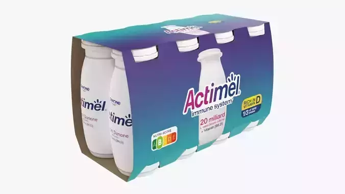 Danone Actimel bottles 8-pack