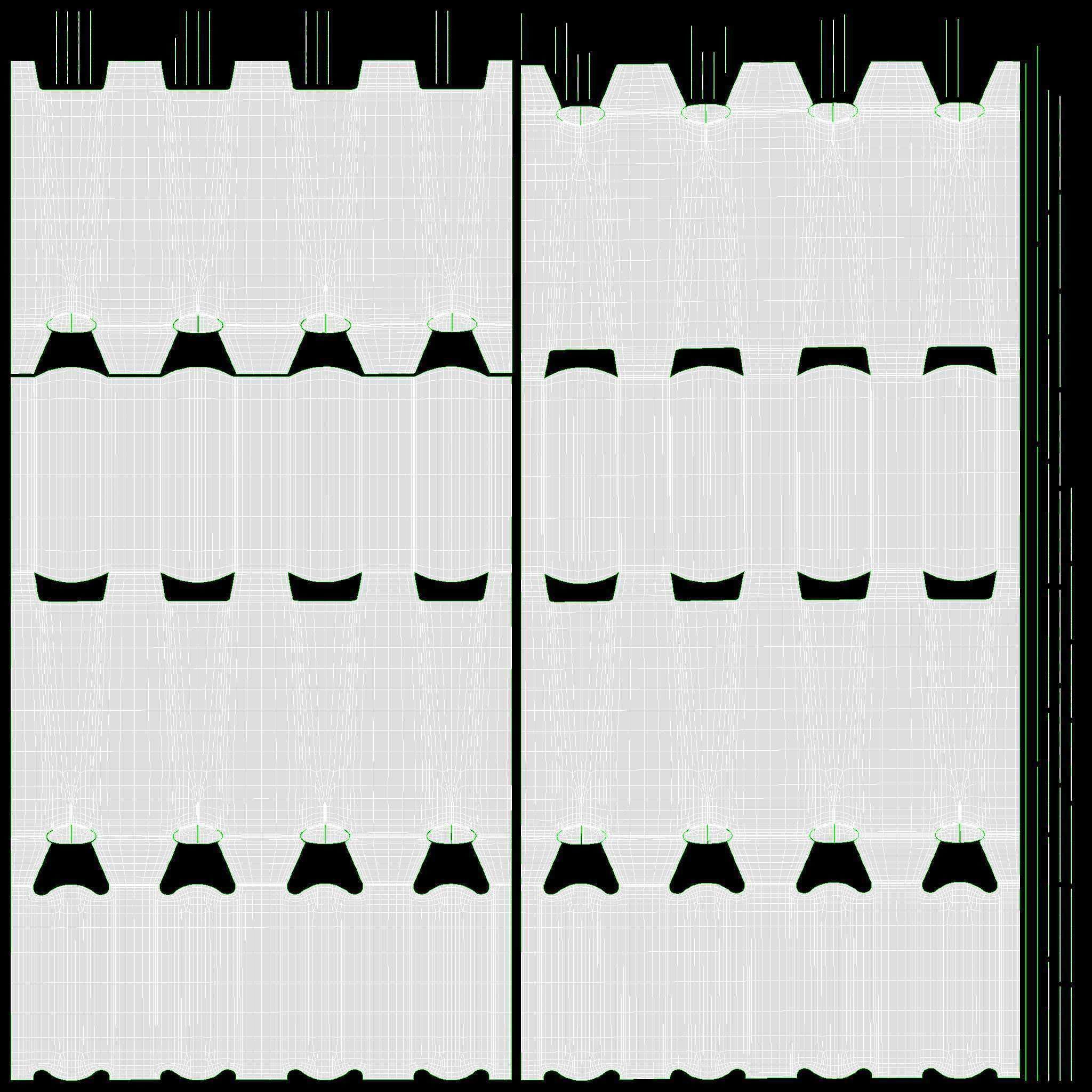 Danone Actimel bottles 8-pack 3D model_12