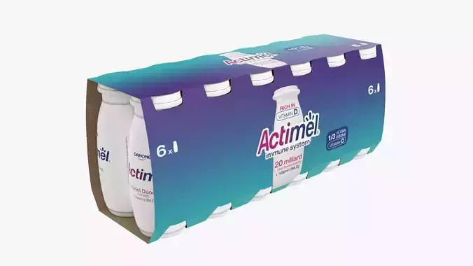 Danone Actimel bottles 12-pack