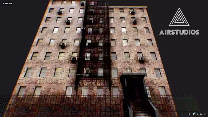 Low Poly - New York Building 3D model