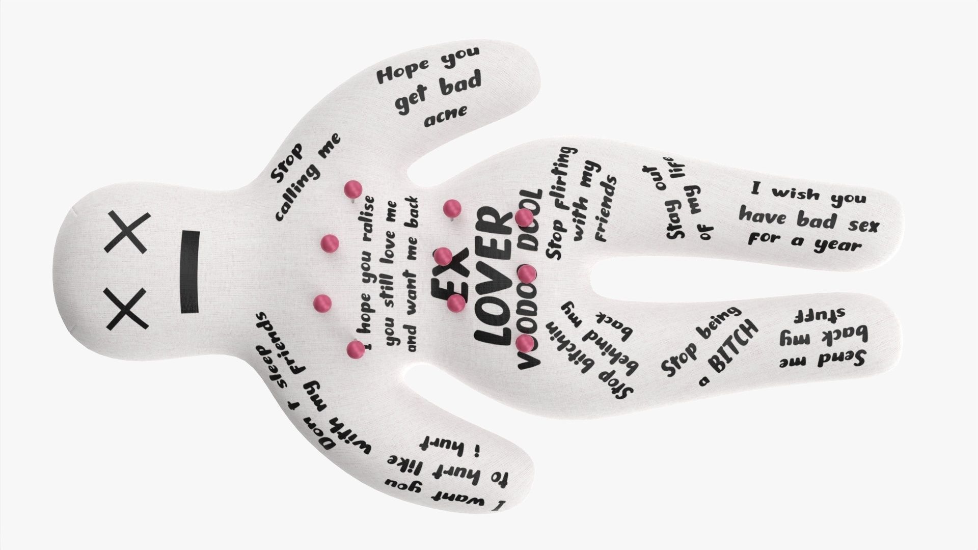 Voodoo ex lover doll 3D model_5