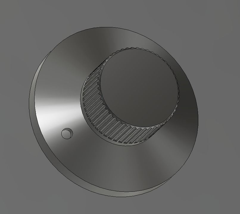 volume knob 3D print model_1