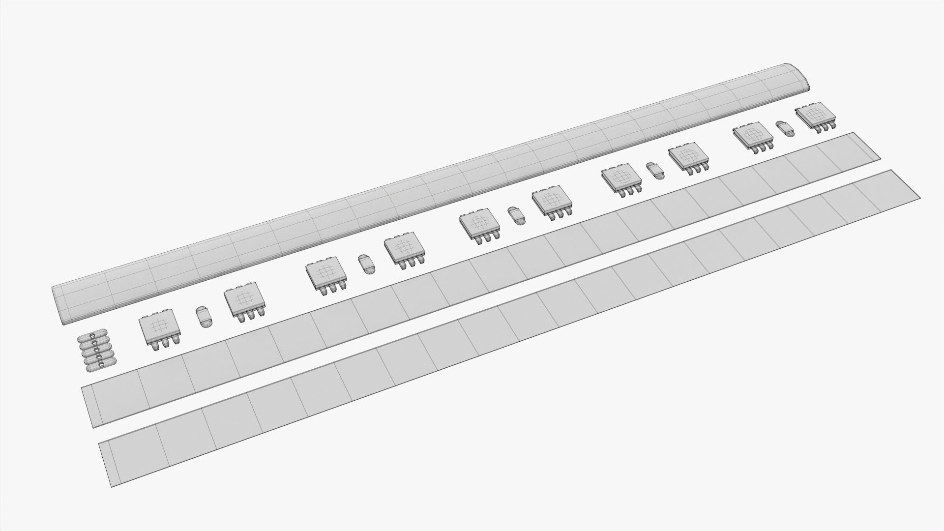 LED strip 3D model_7