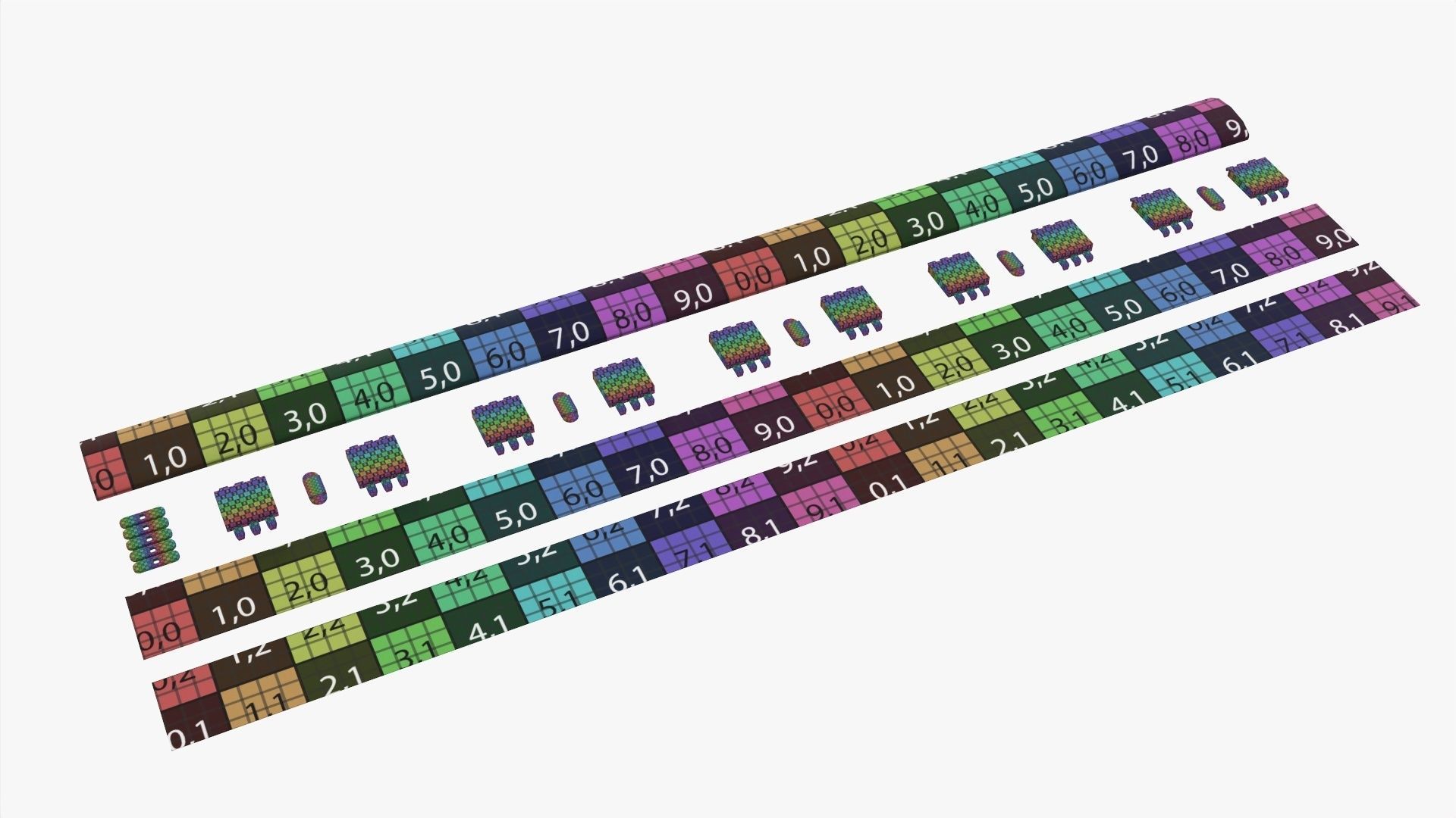 LED strip 3D model_8