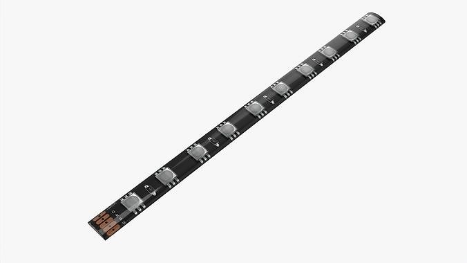 LED strip 3D model