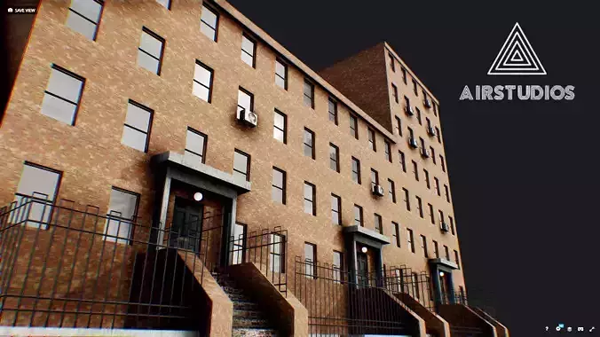 Low Poly - New York Building 3D model