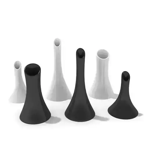 Black And White Vases 3D model