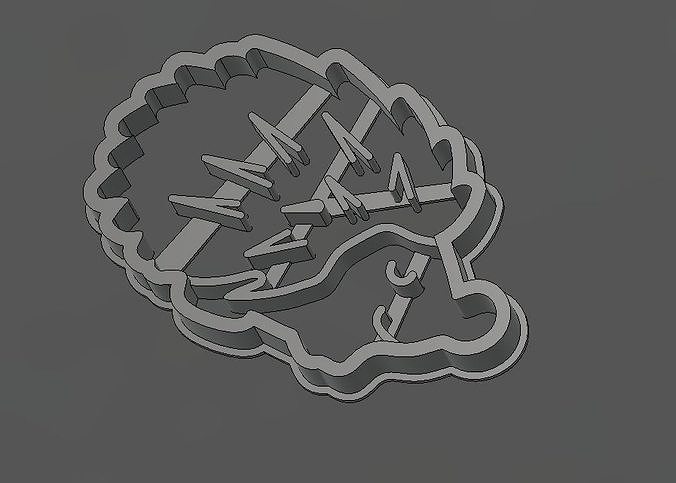 Hedgehog cookie cutter 3D print model