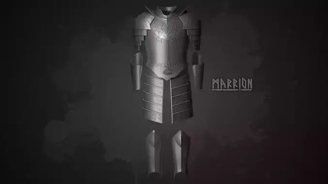 Set of armor of Gondor LotR 3d Print ready 3D Model Collection