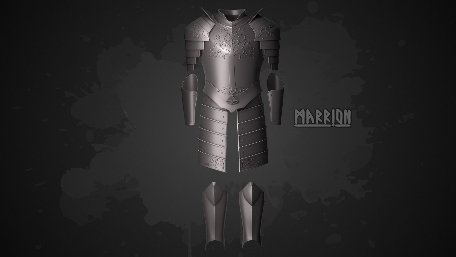 Set of armor of Gondor LotR 3d Print ready 3D Model Collection_0