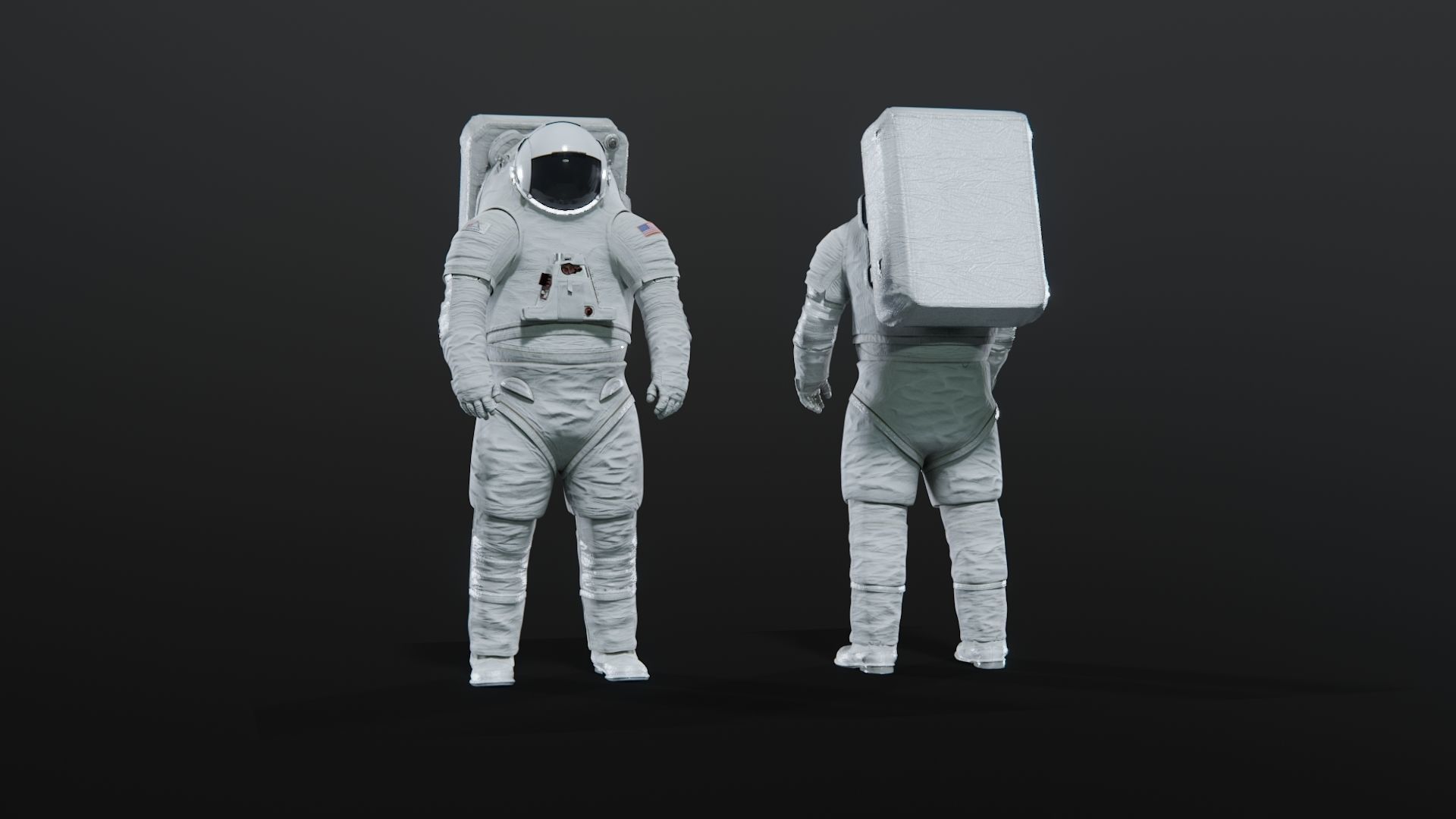 Next Gen XEMU Artemis Spacesuit Rigged 3D model_4