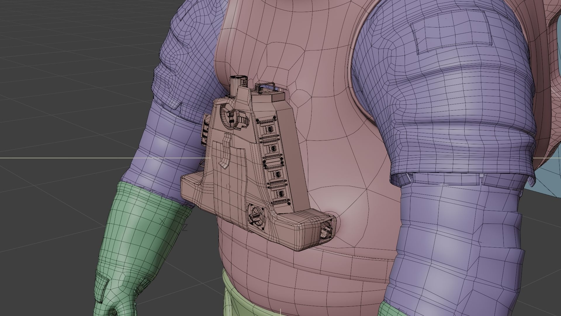 Next Gen XEMU Artemis Spacesuit Rigged 3D model_28