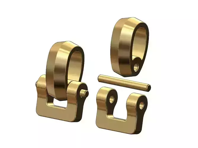 Chamfred bail link connector for 3 4 5mm chains
