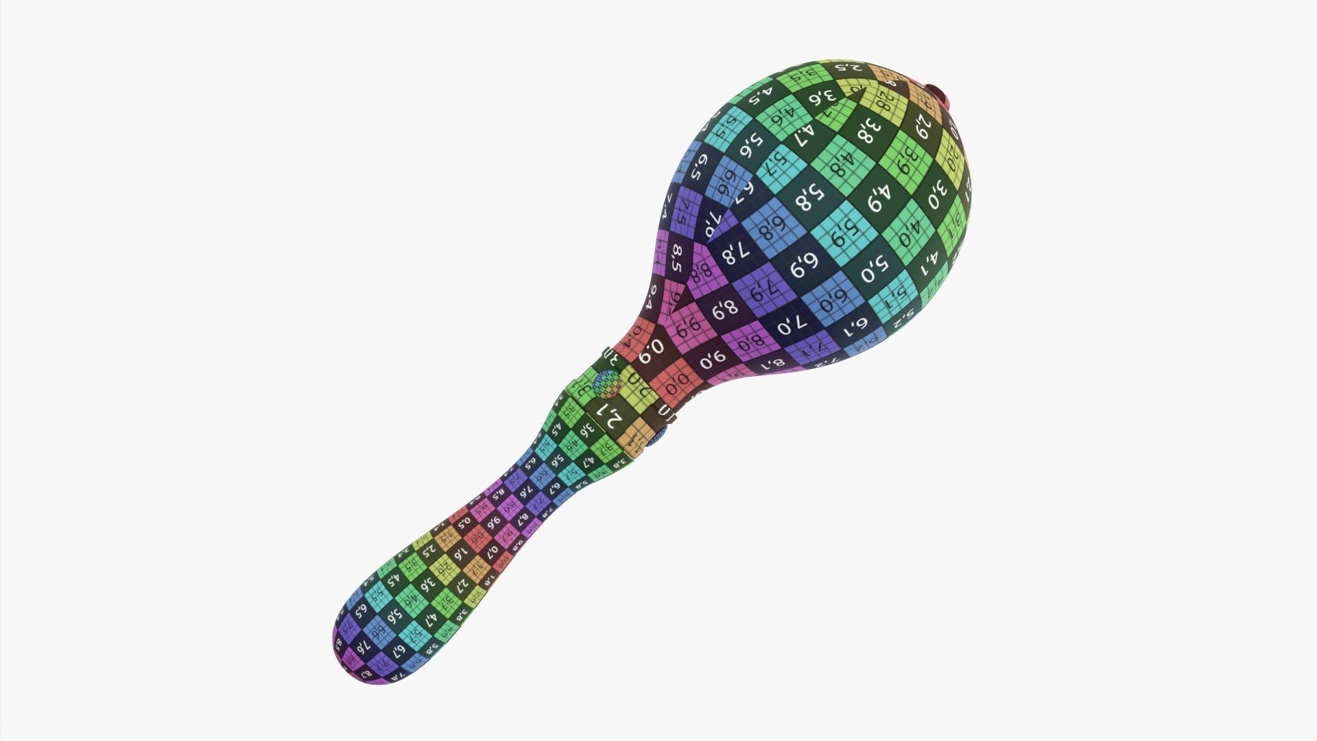 Maracas 04 leather 3D model_12