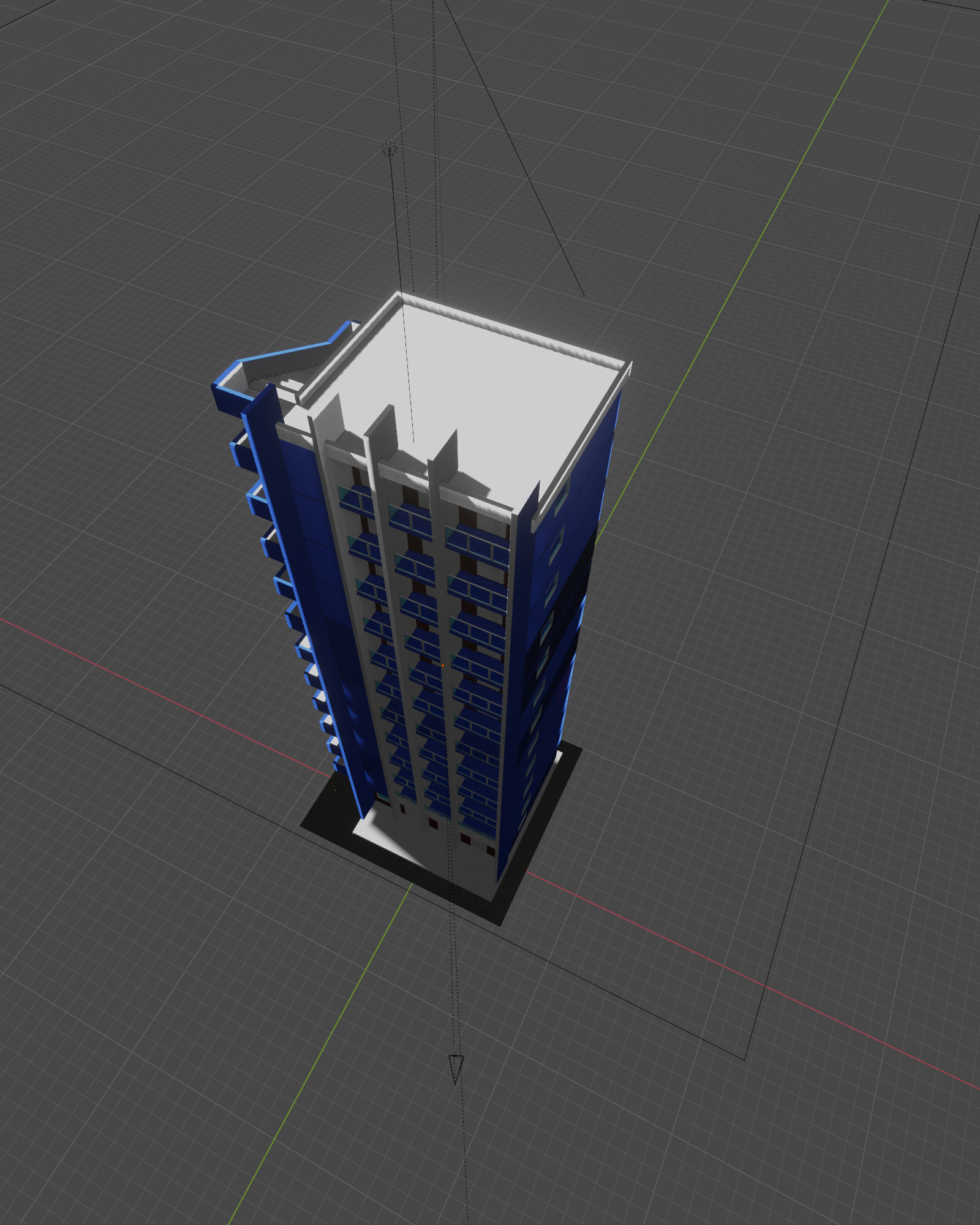 Tokyo Building Low-poly 3D model_5